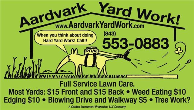 Aardvark Yard Work logo