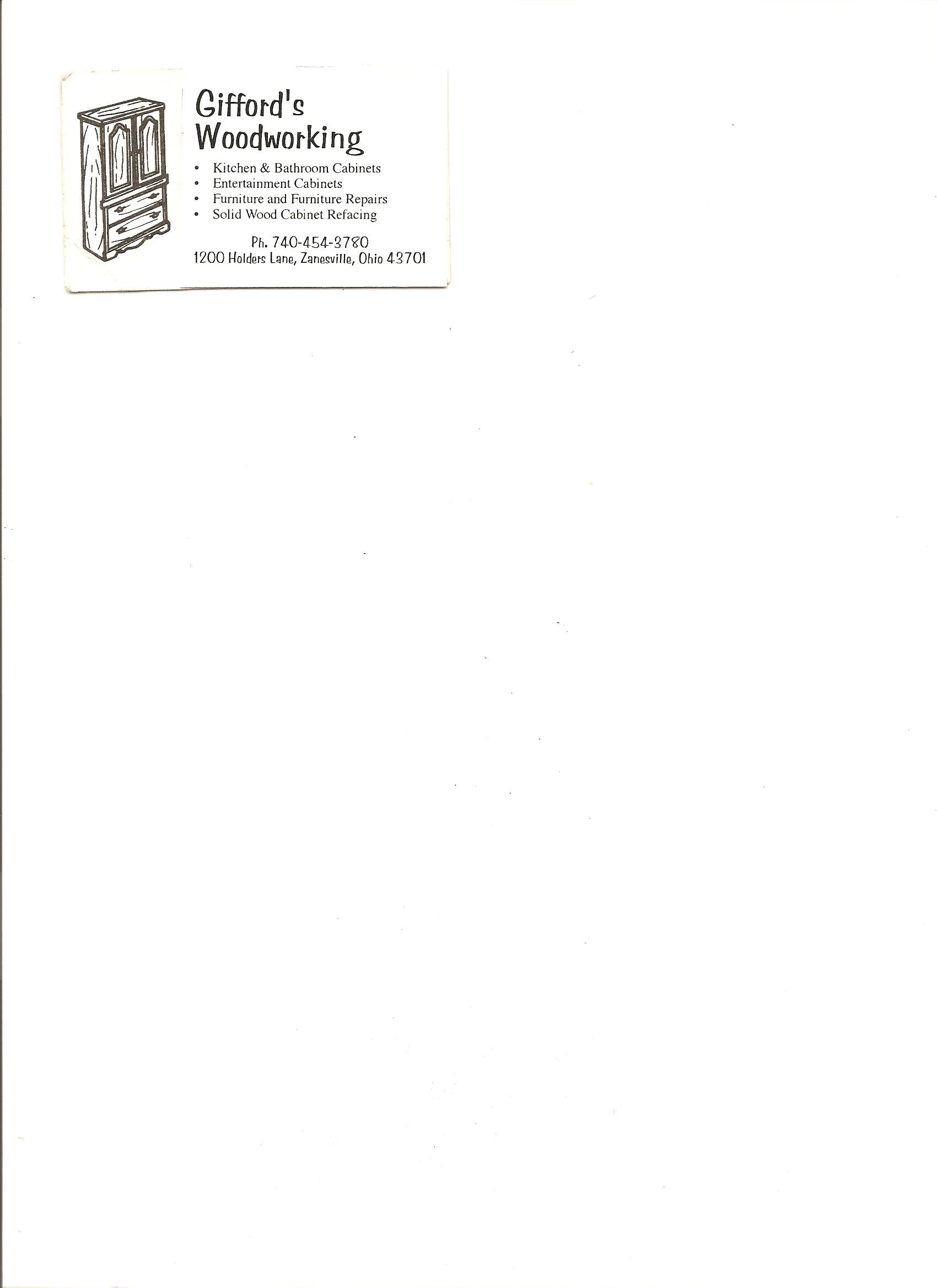 Giffords  Woodworking logo