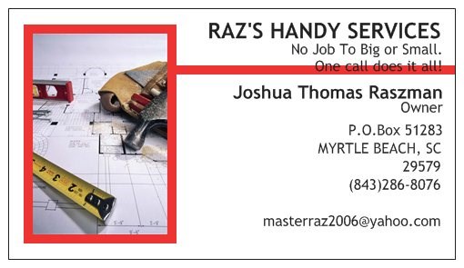 RAZ'S HANDY SERVICES logo