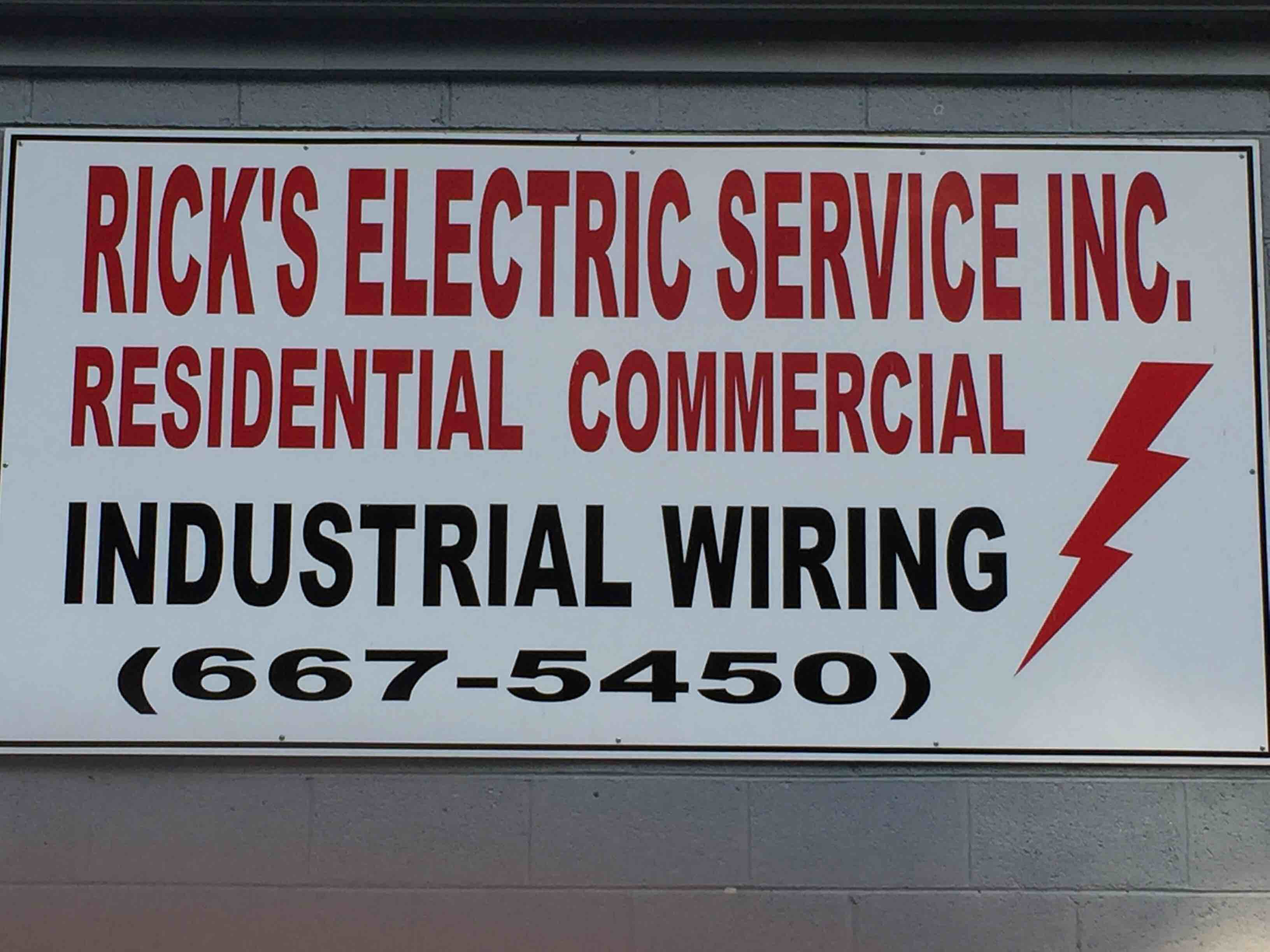 RICK'S ELECTRICAL logo