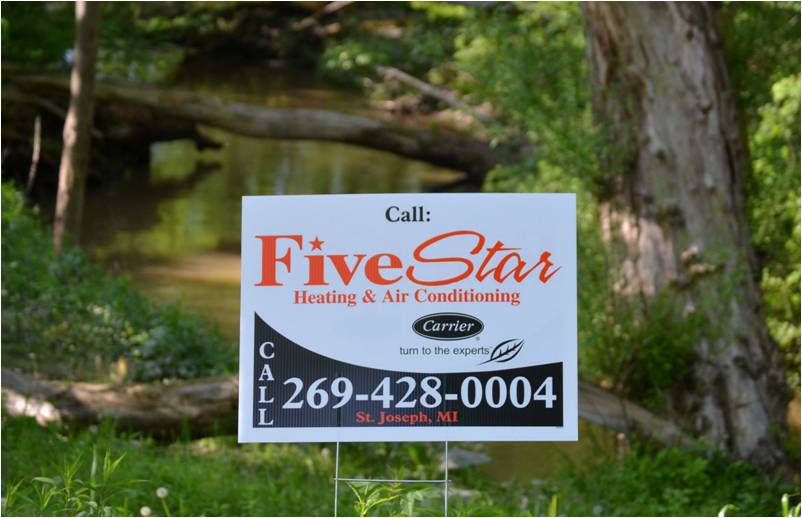 Five Star HEATING AND AIR CONDITIONING logo