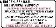 A Holden Jernigan Mechanical Service logo