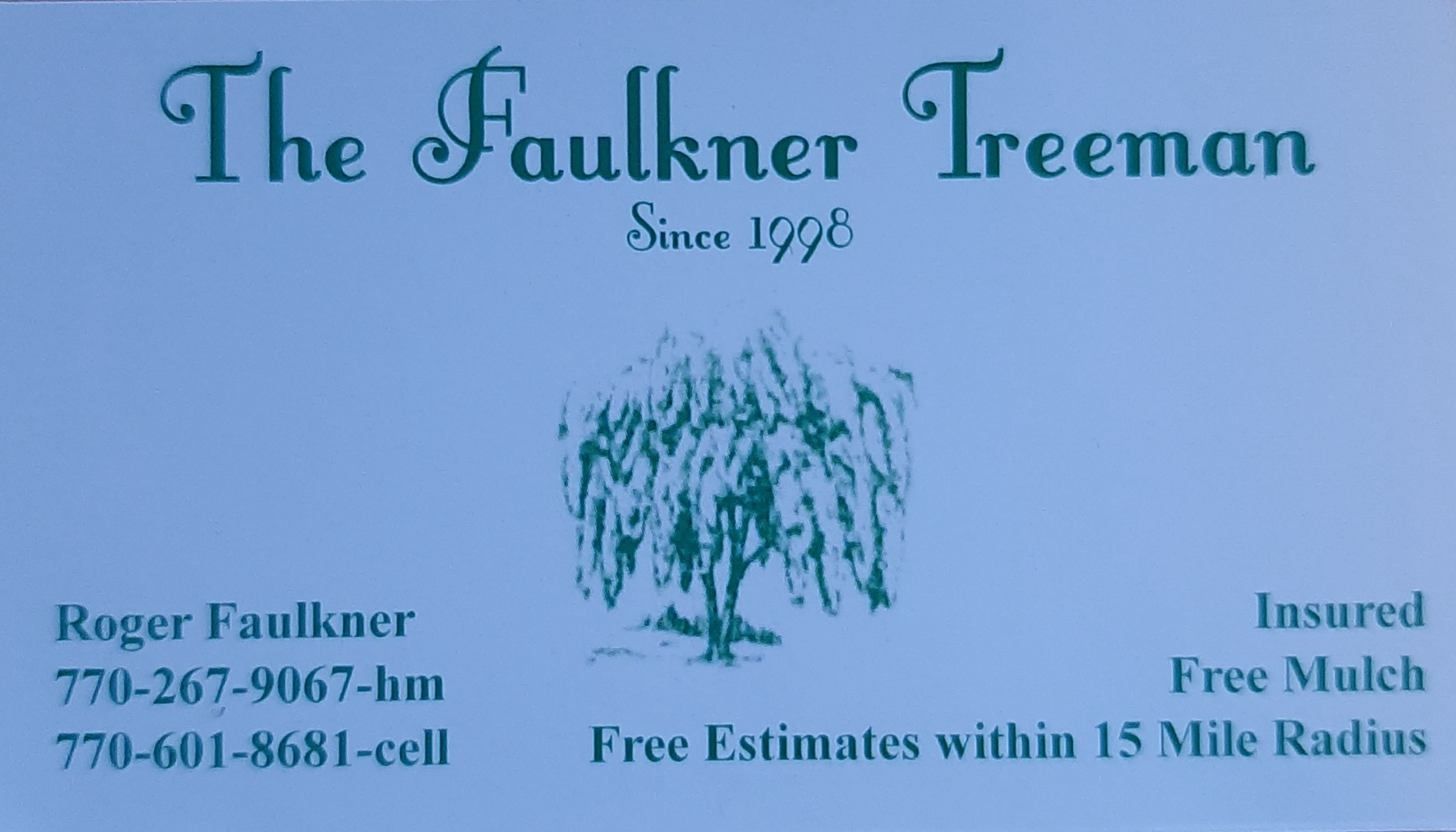 Logo for FAULKNER TREE MAN INC
