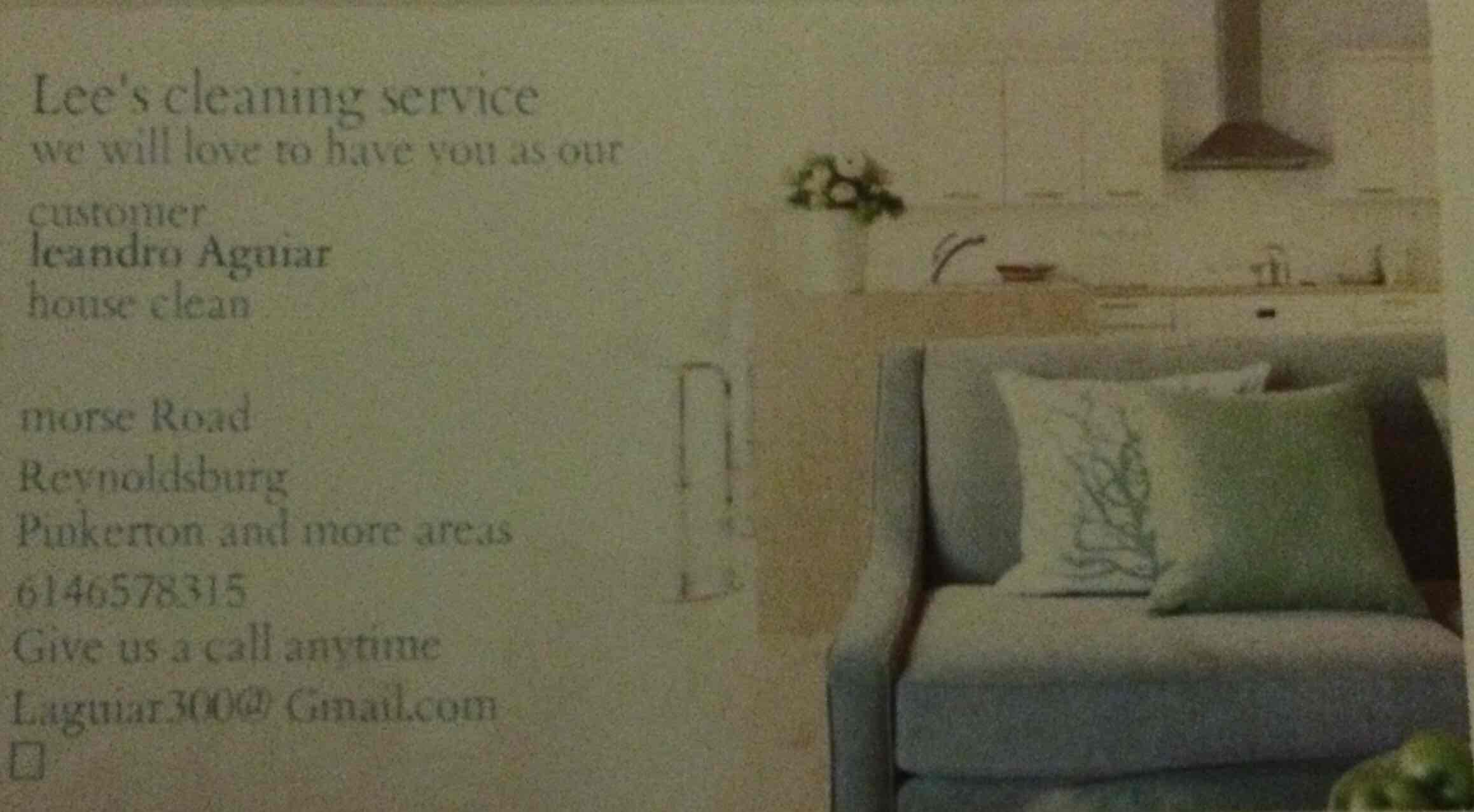 Lee's House Cleaning logo
