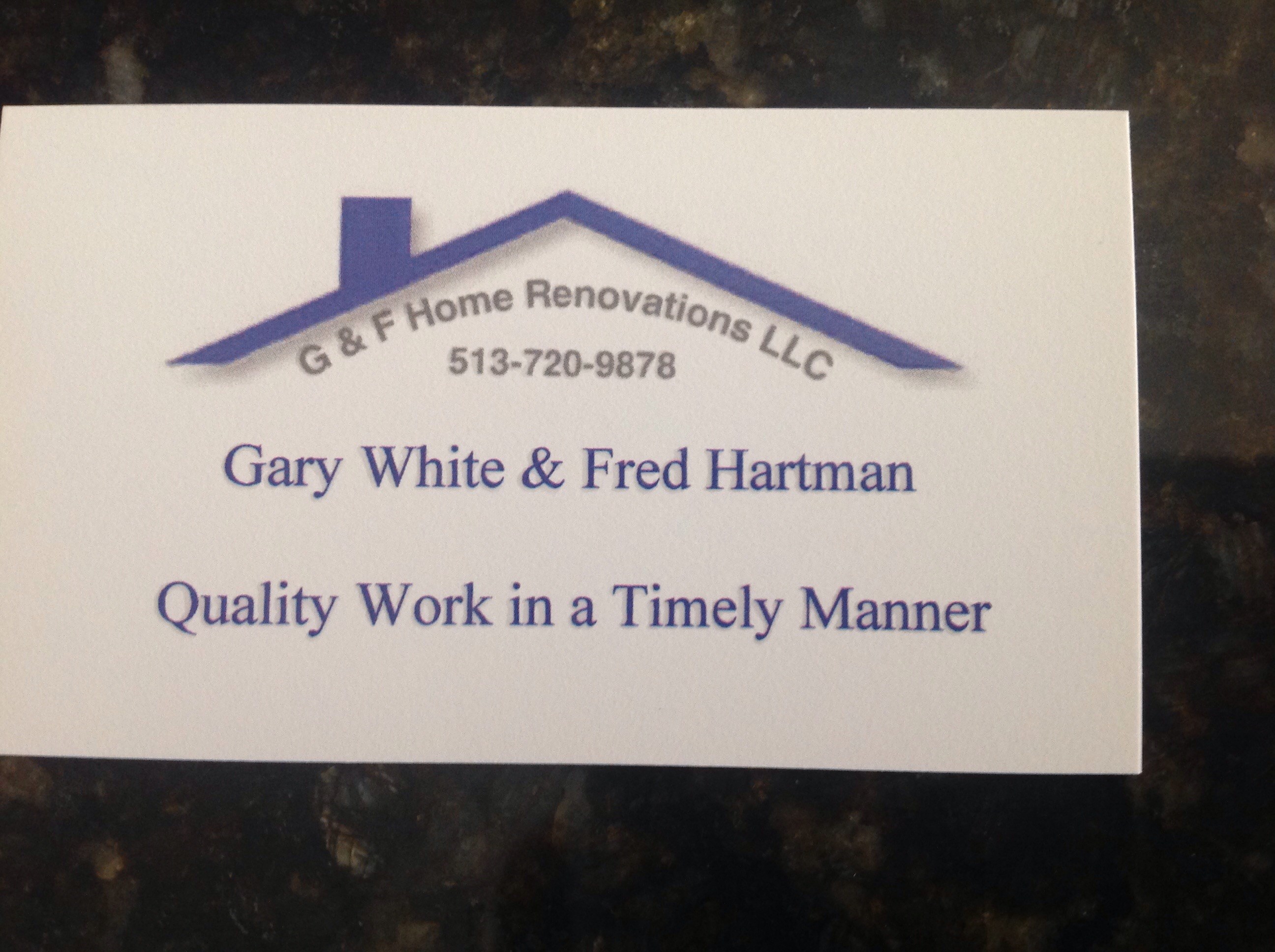 G & F Home Renovations logo