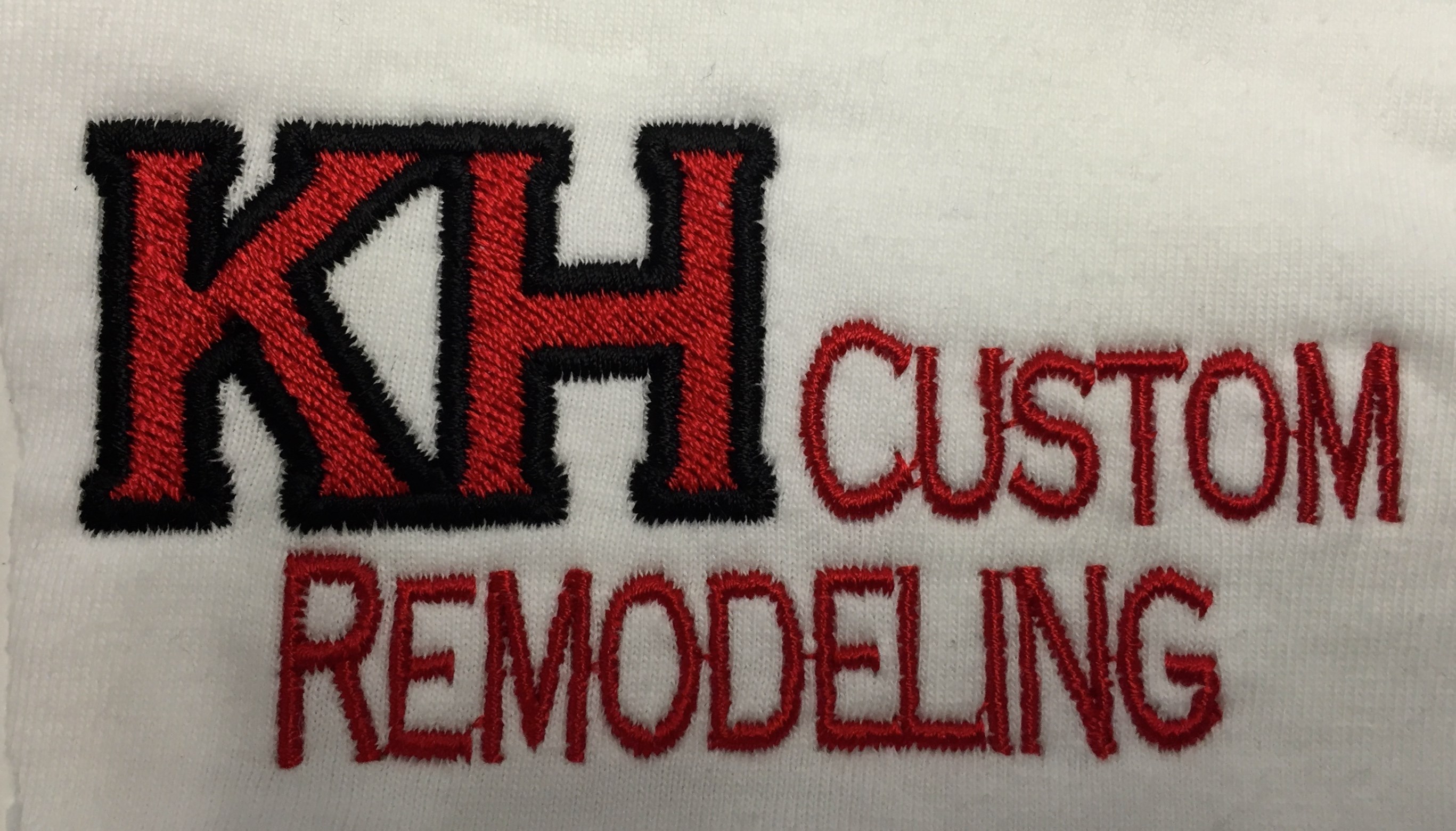 K H custom remodeling logo