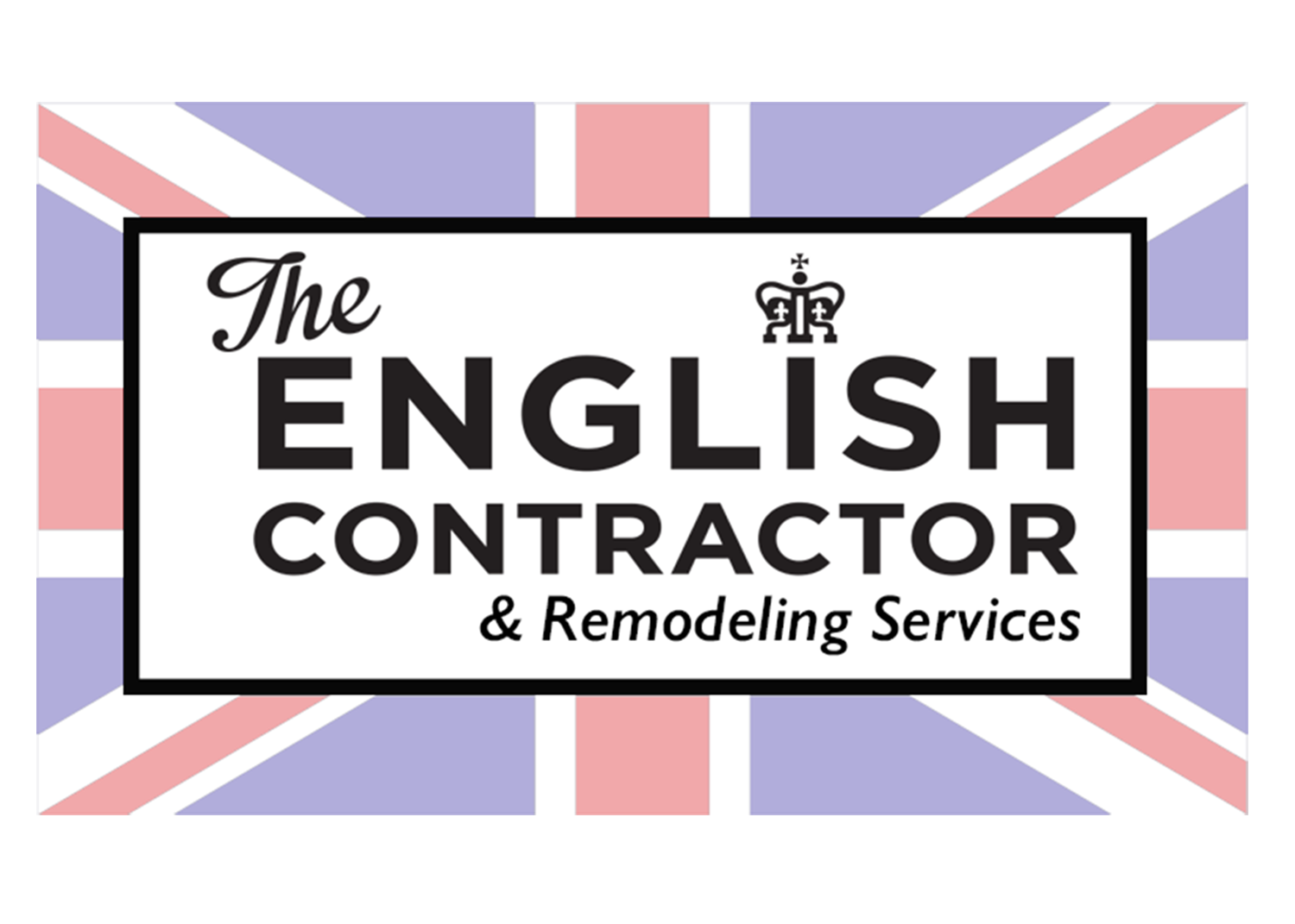 The English contractor & remodeling services logo