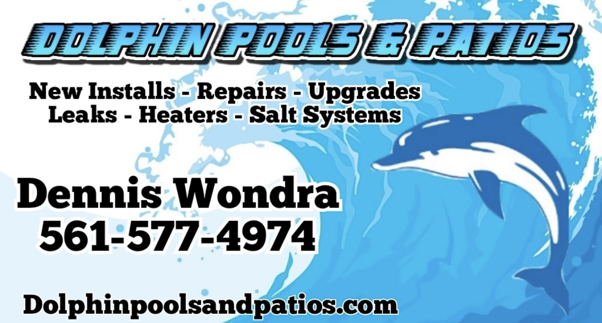 DOLPHIN POOLS & PATIOS logo