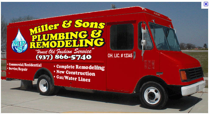 MILLER and SONS PLUMBING LLC, logo