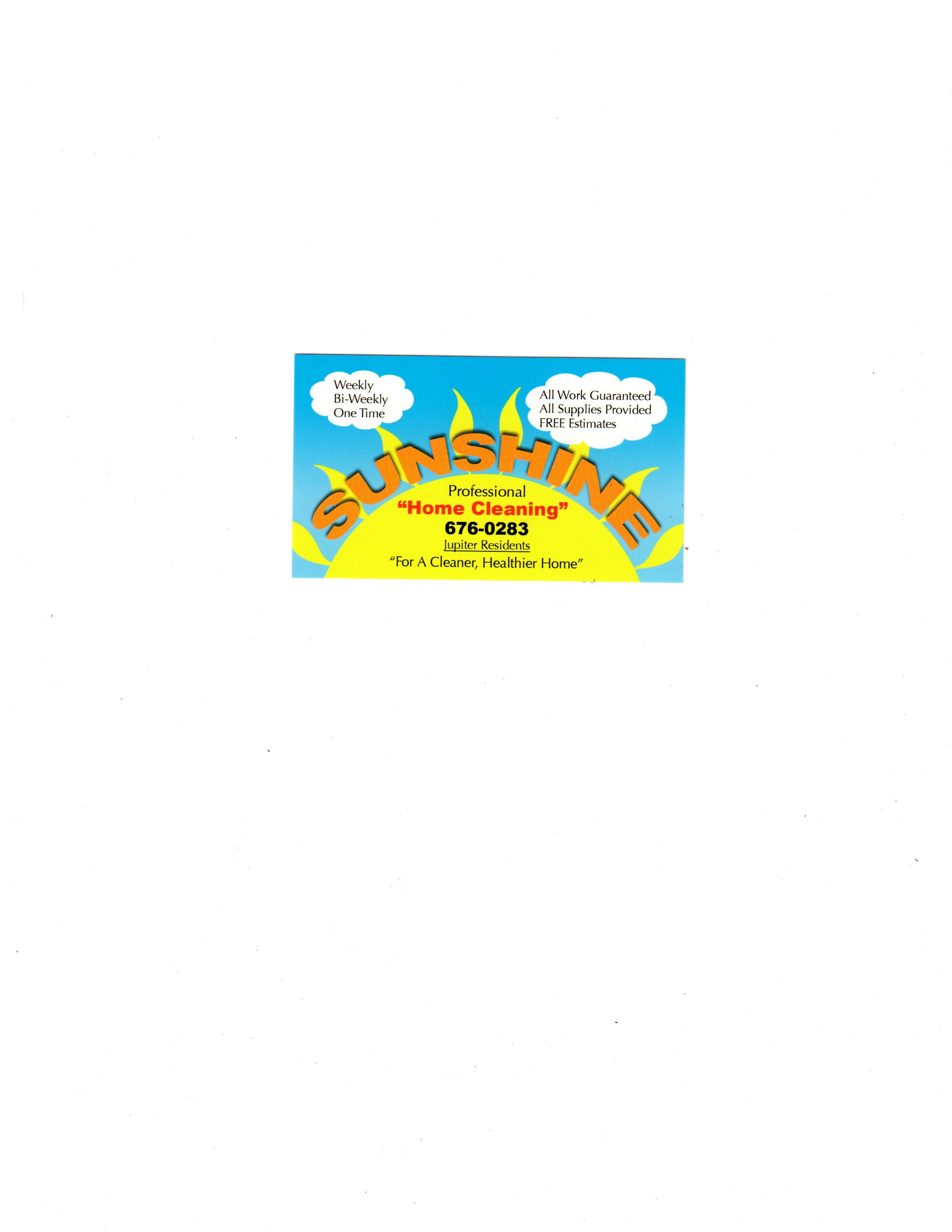 Sunshine Home Cleaning LLC logo