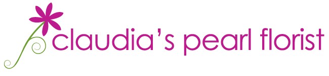 Claudia's Pearl Florist logo