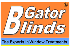 Logo for Gator Blinds® and Shutters