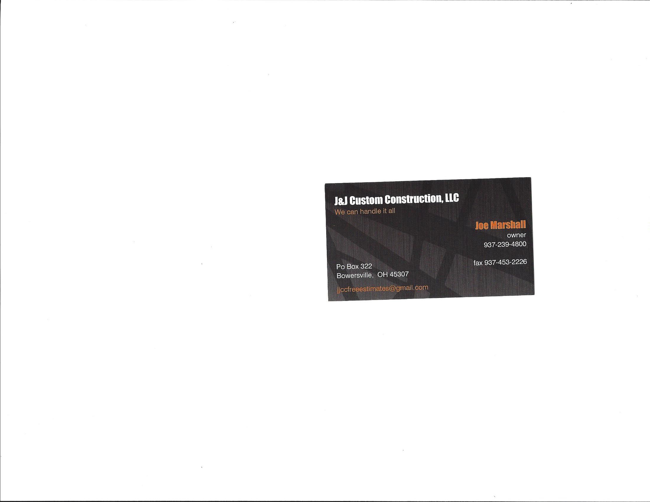 J&J Custom Construction LLC logo