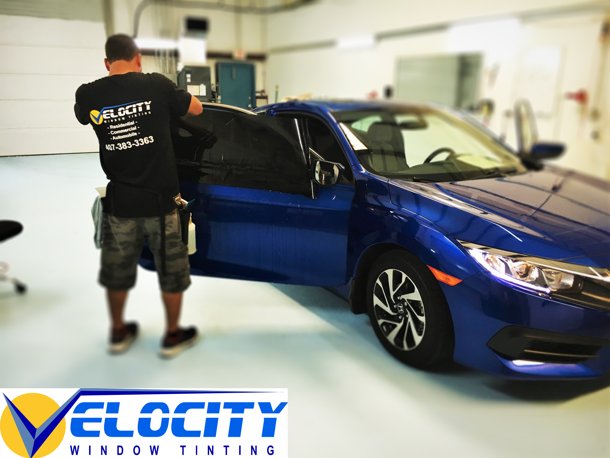 Velocity Tinting Window logo