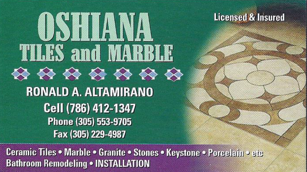 Oshiana Tiles & Marble logo
