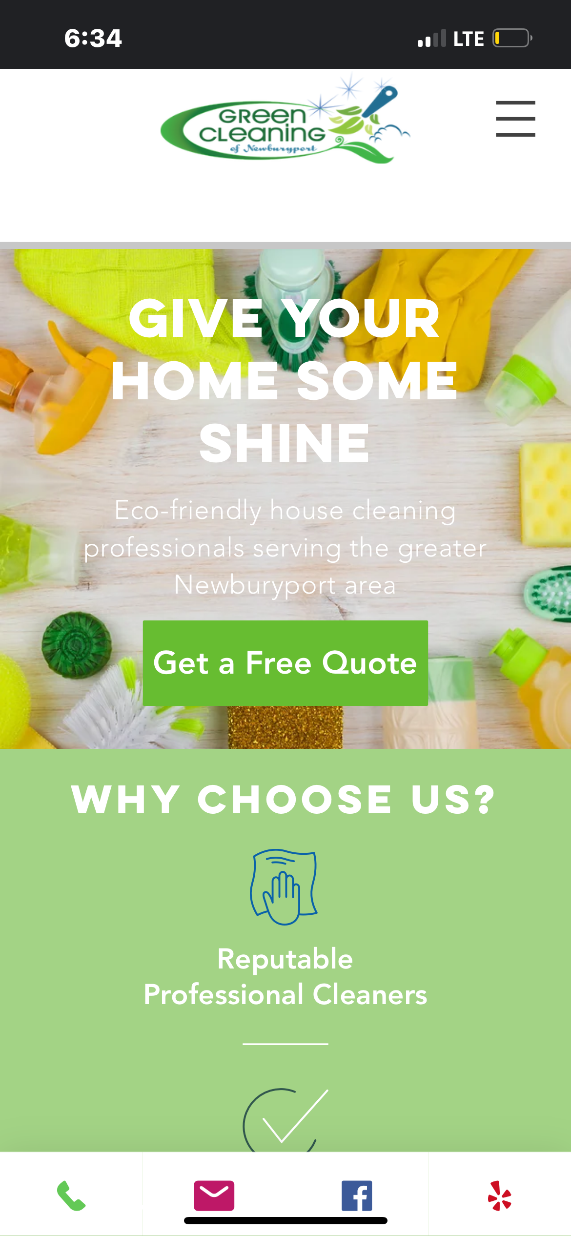 Green Cleaning of Newburyport logo