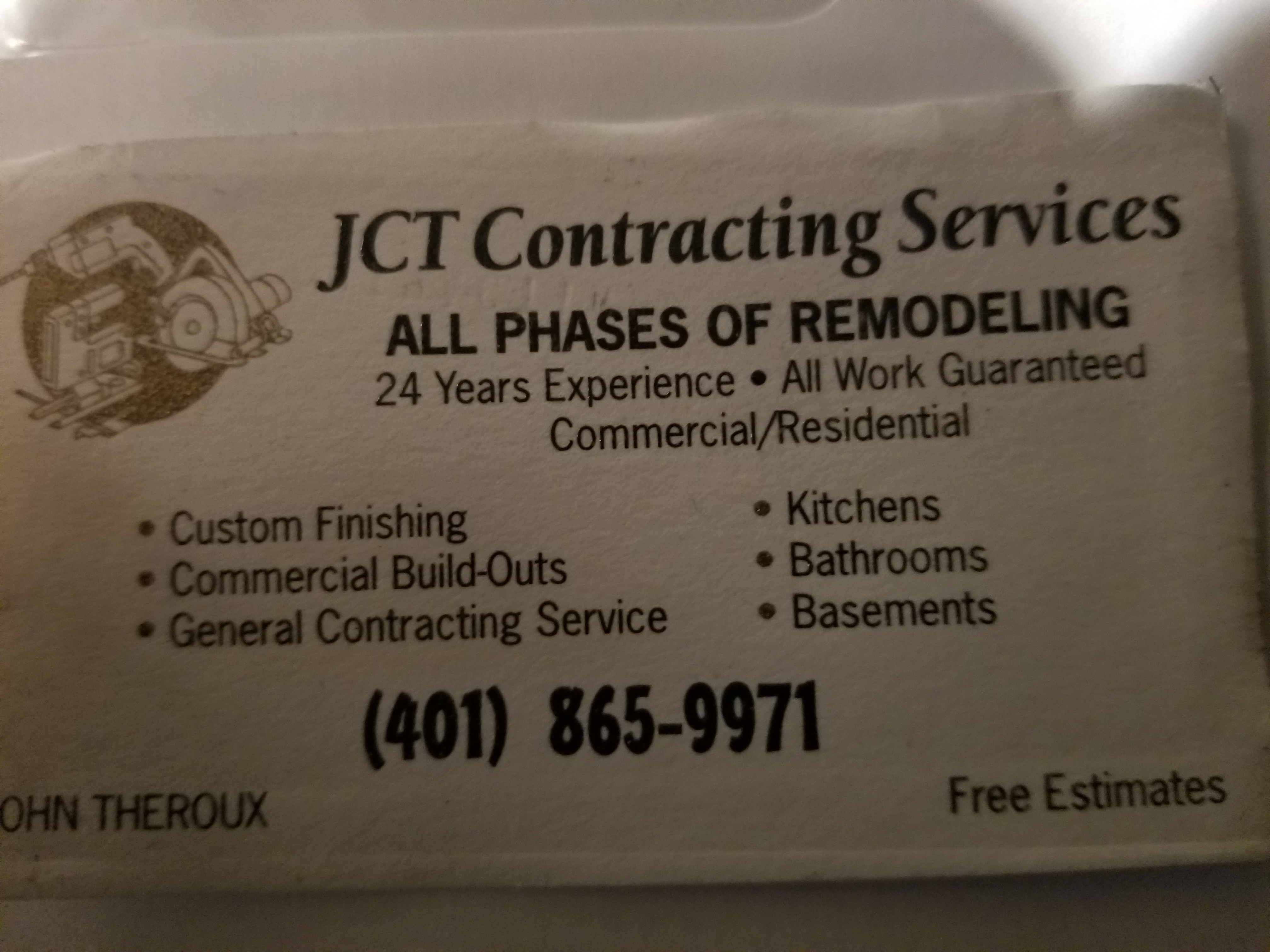 JCT Contracting Services logo