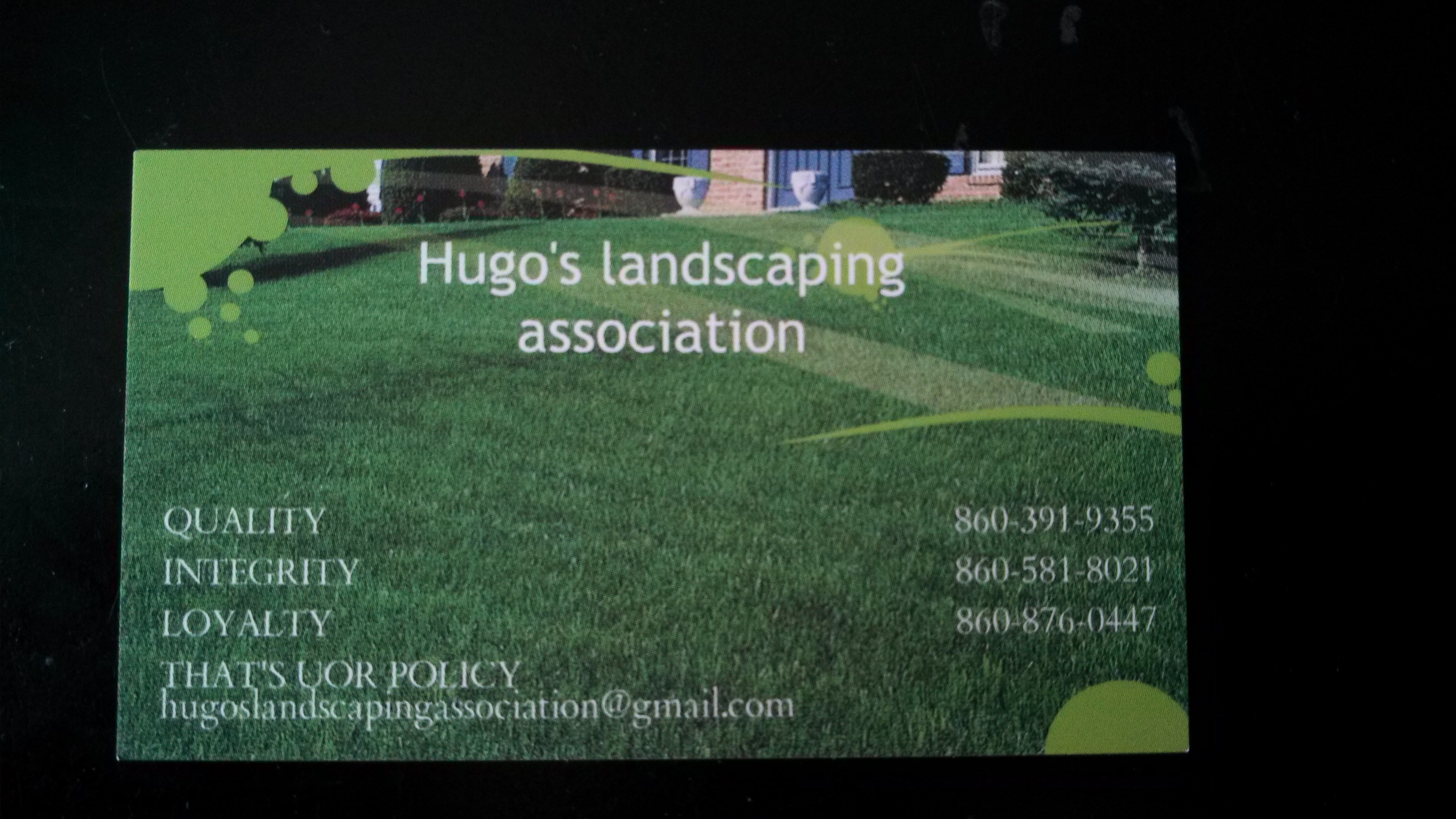 Hugo's Landscaping Association logo