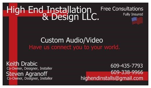 High End Installation & Design logo