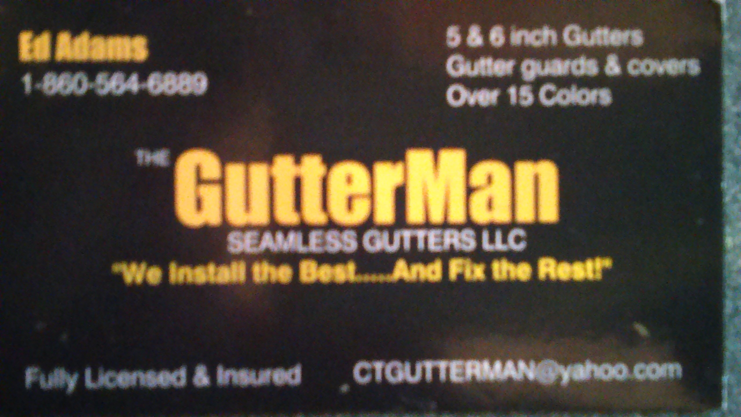 Avatar for GutterMan Seamless Gutters LLC