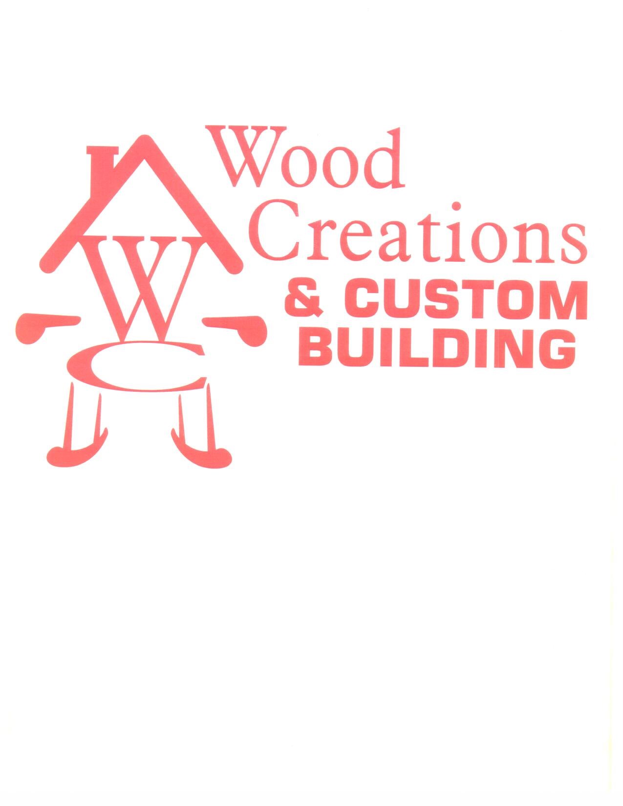 Wood creations & Custom Building logo