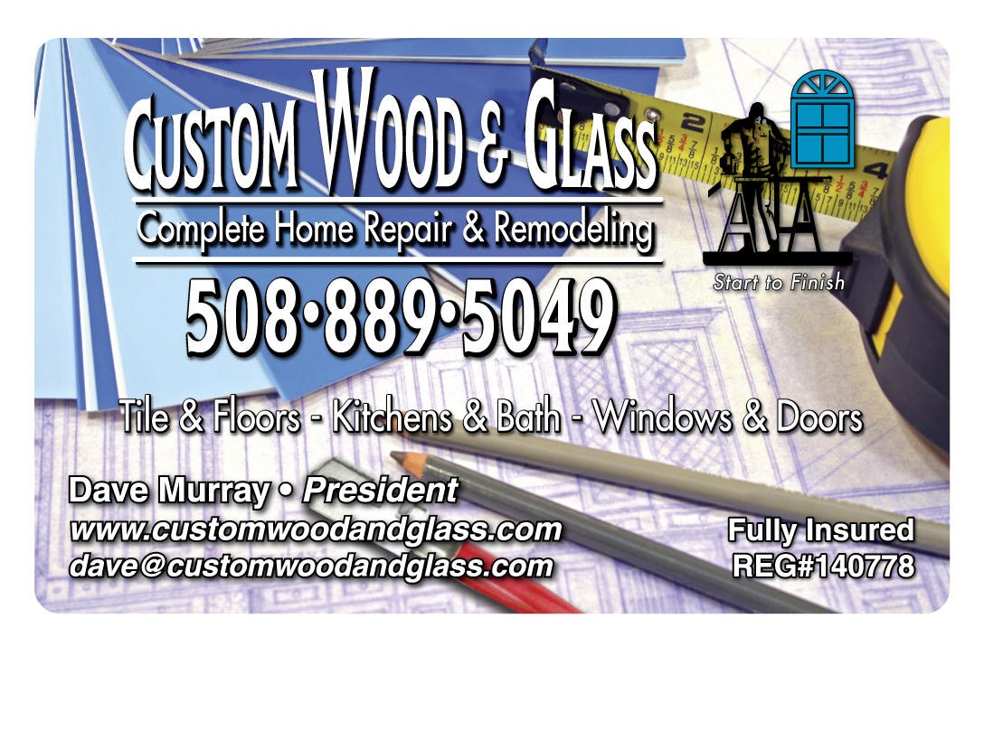 Custom Wood and Glass logo