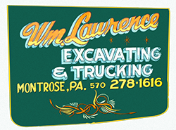 WILLIAM LAWRENCE EXCAVATING AND TRUCKING logo