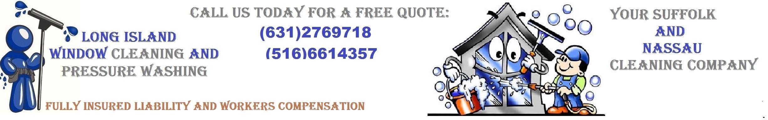 long island window cleaning and pressure washing logo