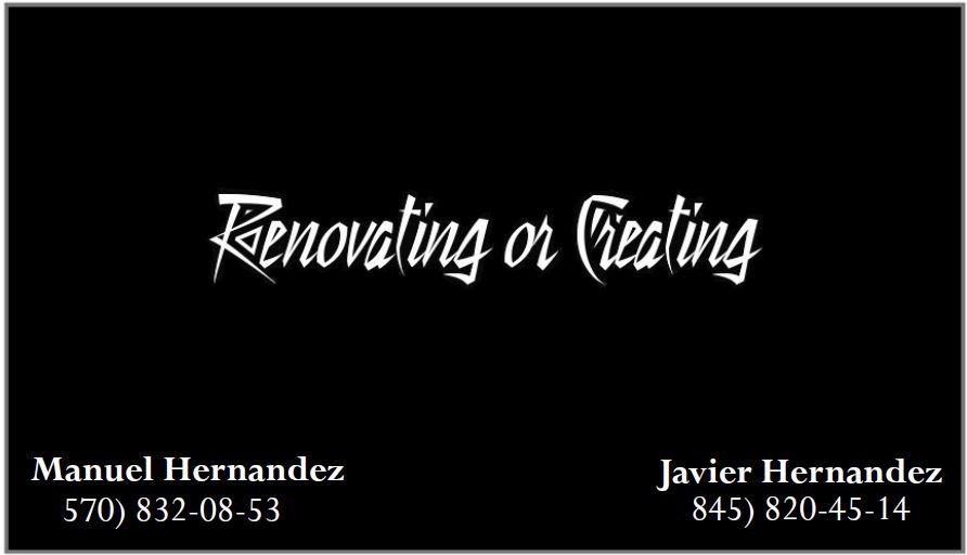 renovating or creating logo