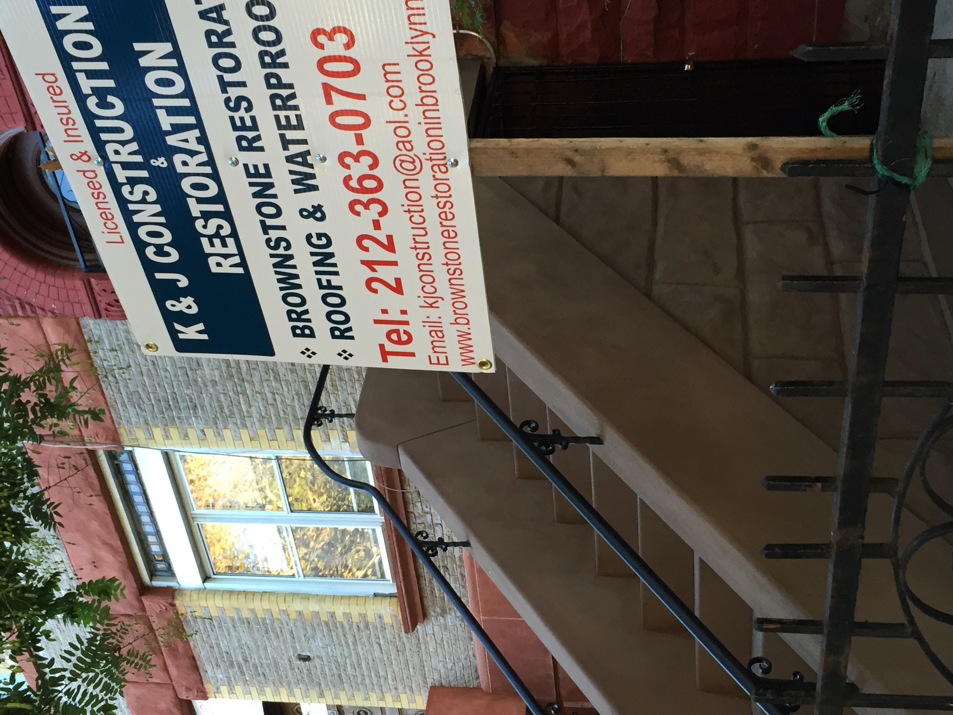 K&J construction company and restoration logo