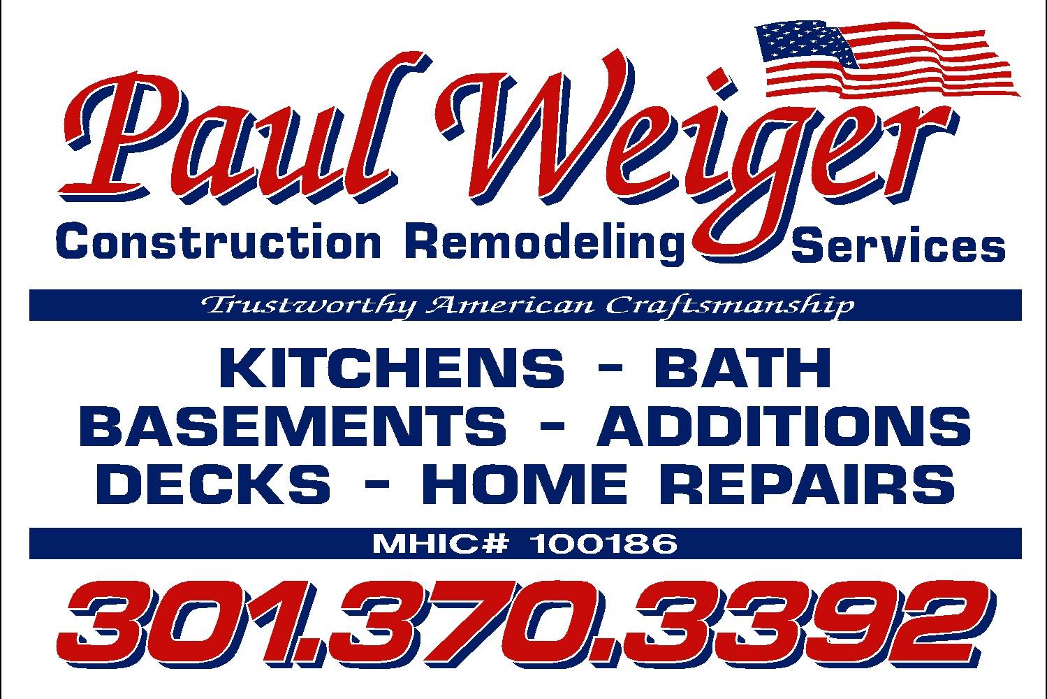 Paul Weiger Construction Remodeling Services logo