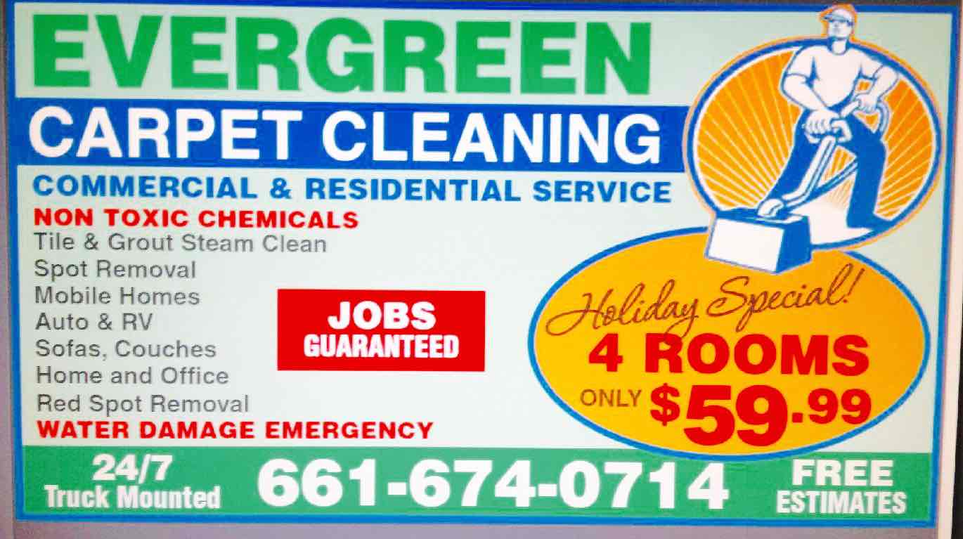 Evergreen carpet cleaning logo