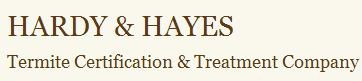 HARDY & HAYES TERMITE logo