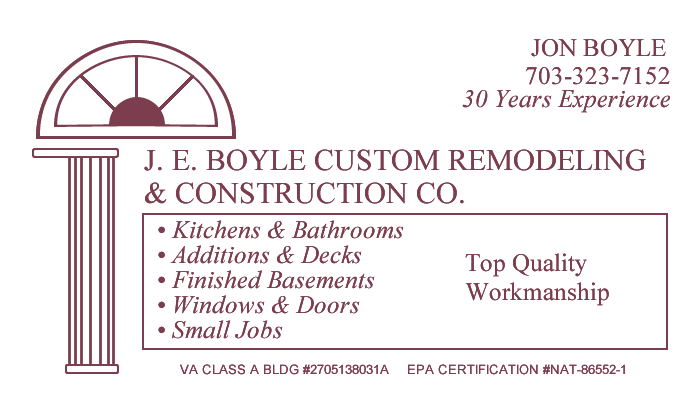 J.E Boyle Custom Remodeling & Construction logo