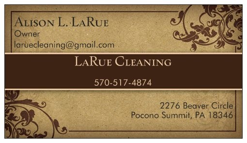 LaRue's cleaning logo