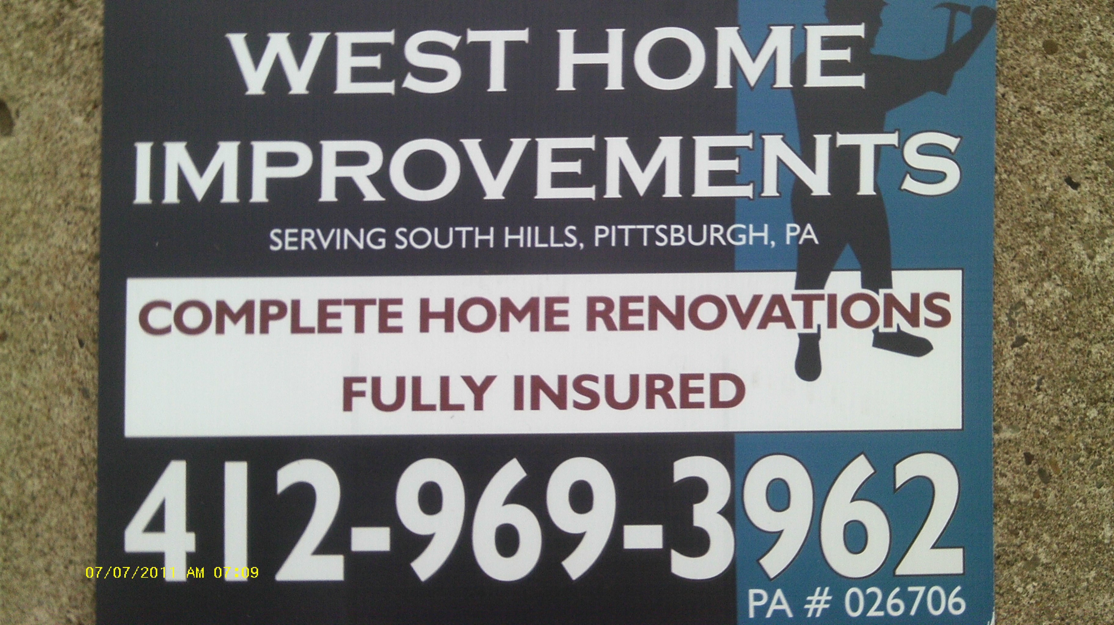 Logo for west home improvements