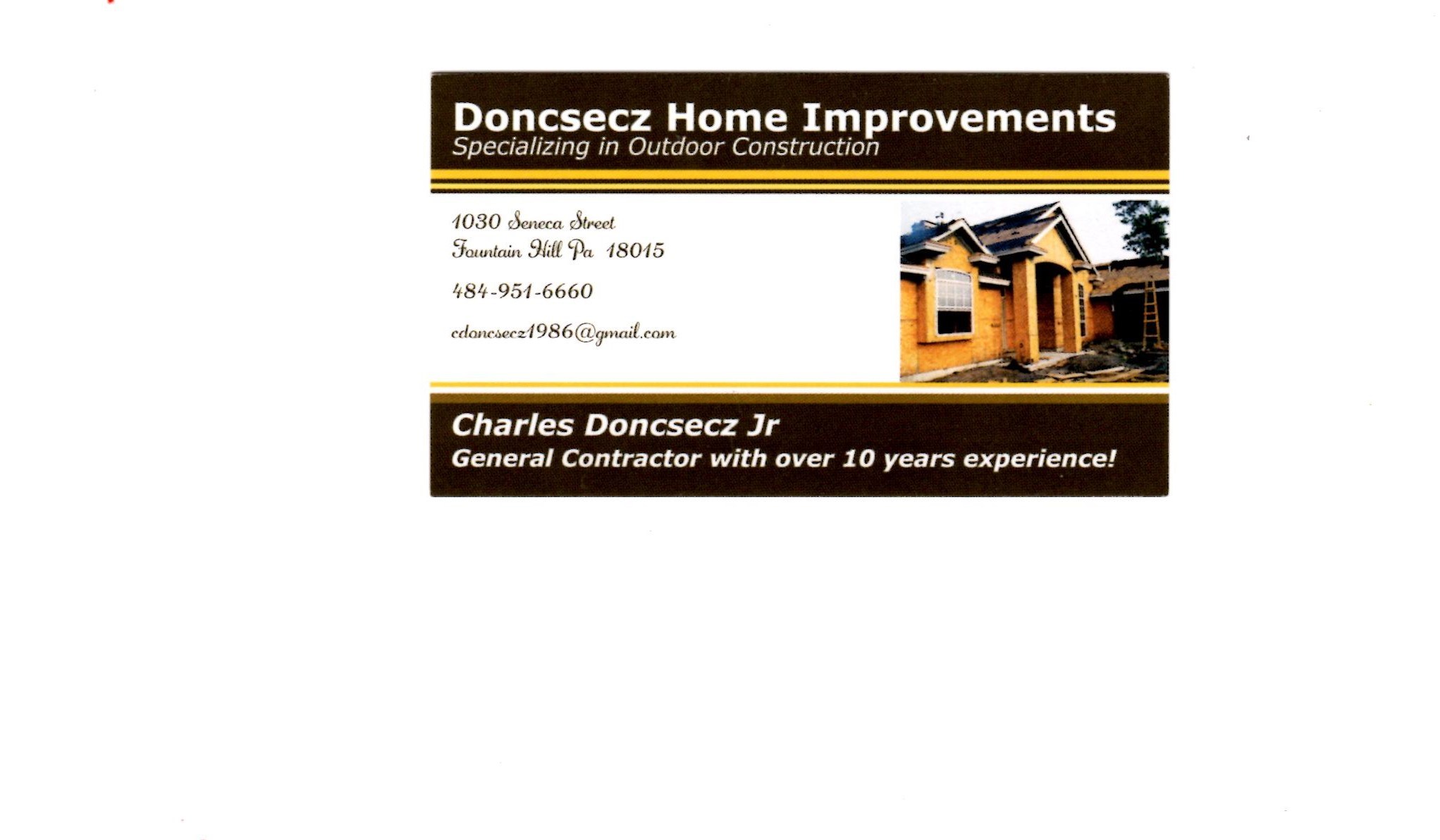 Doncsecz Home Improvements logo