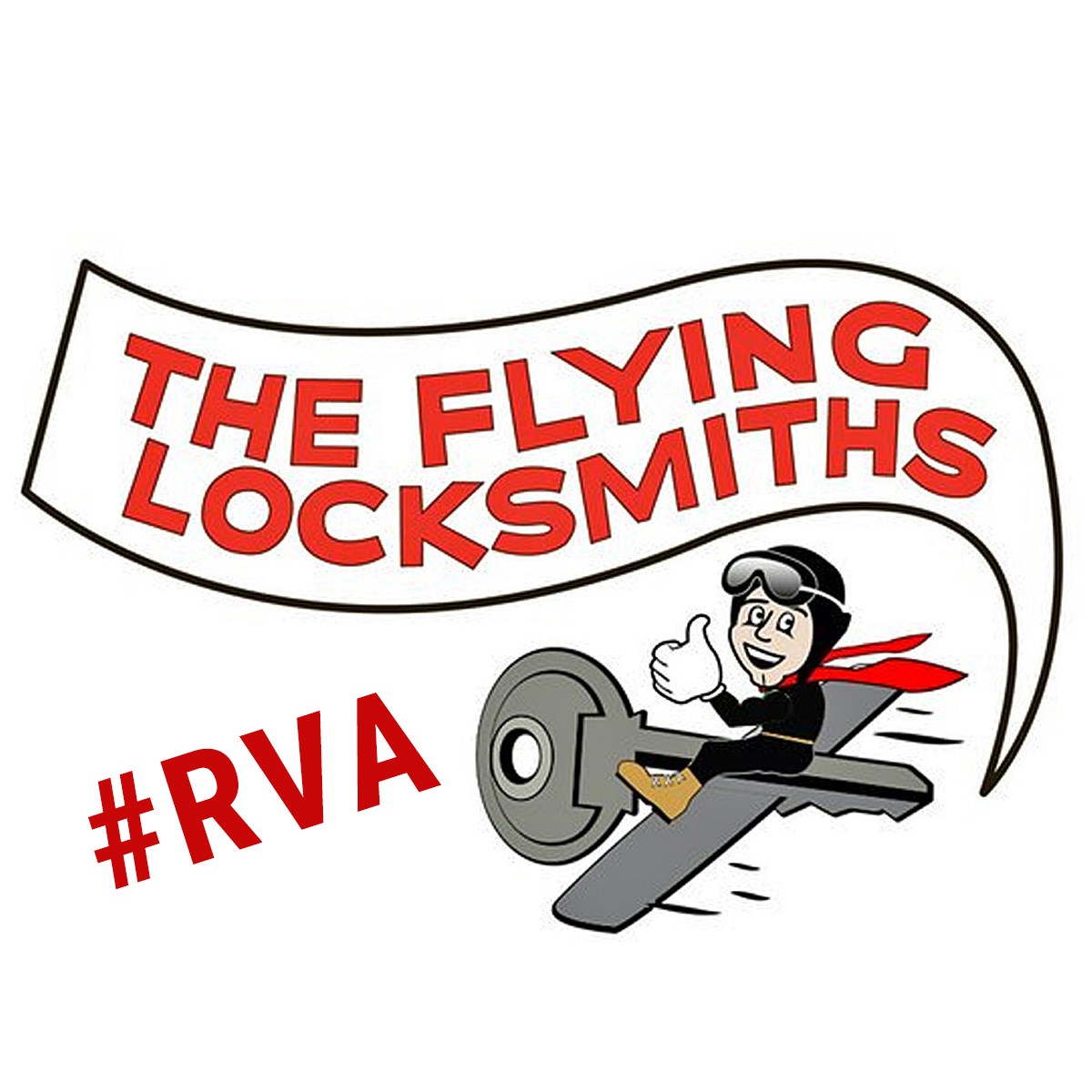 The Flying Locksmiths logo