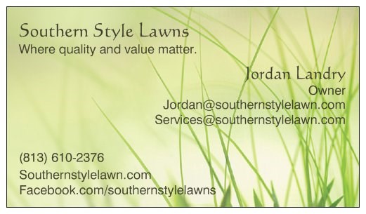 Logo for Southern Style Lawns inc.