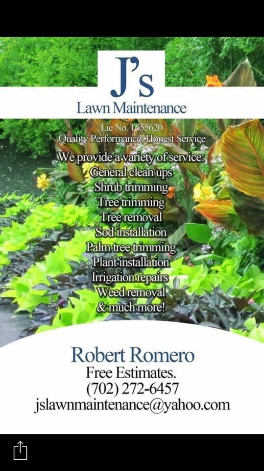 J's Lawn Maintenance logo