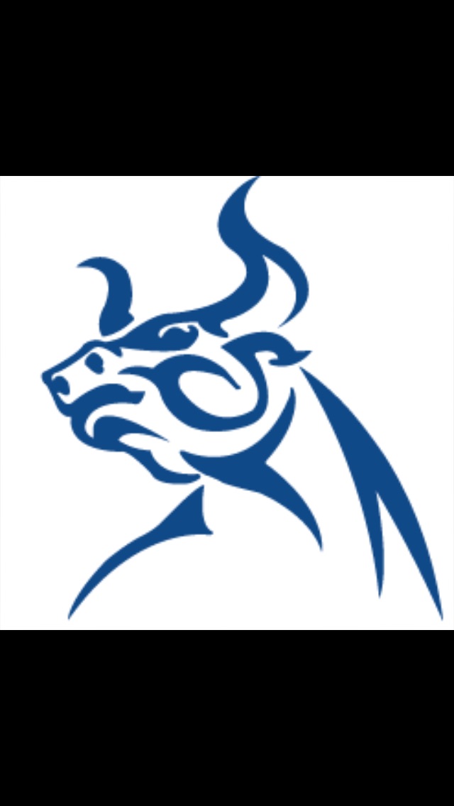 Blue ox logging company logo
