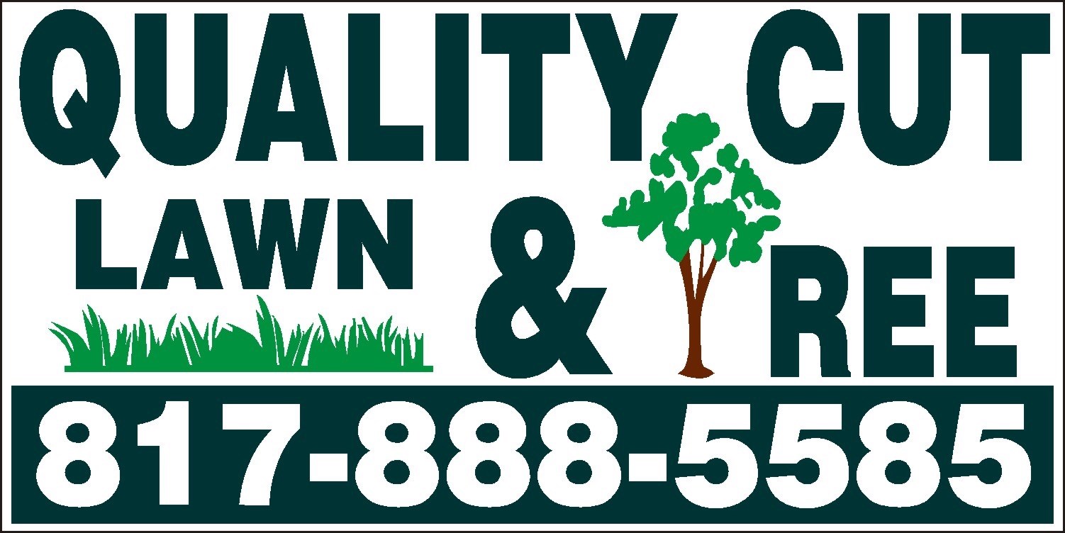 Quality Cut lawn and tree logo