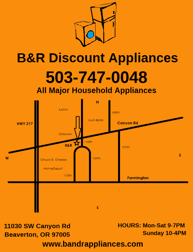 B&R Discount Appliances AND Repairs logo