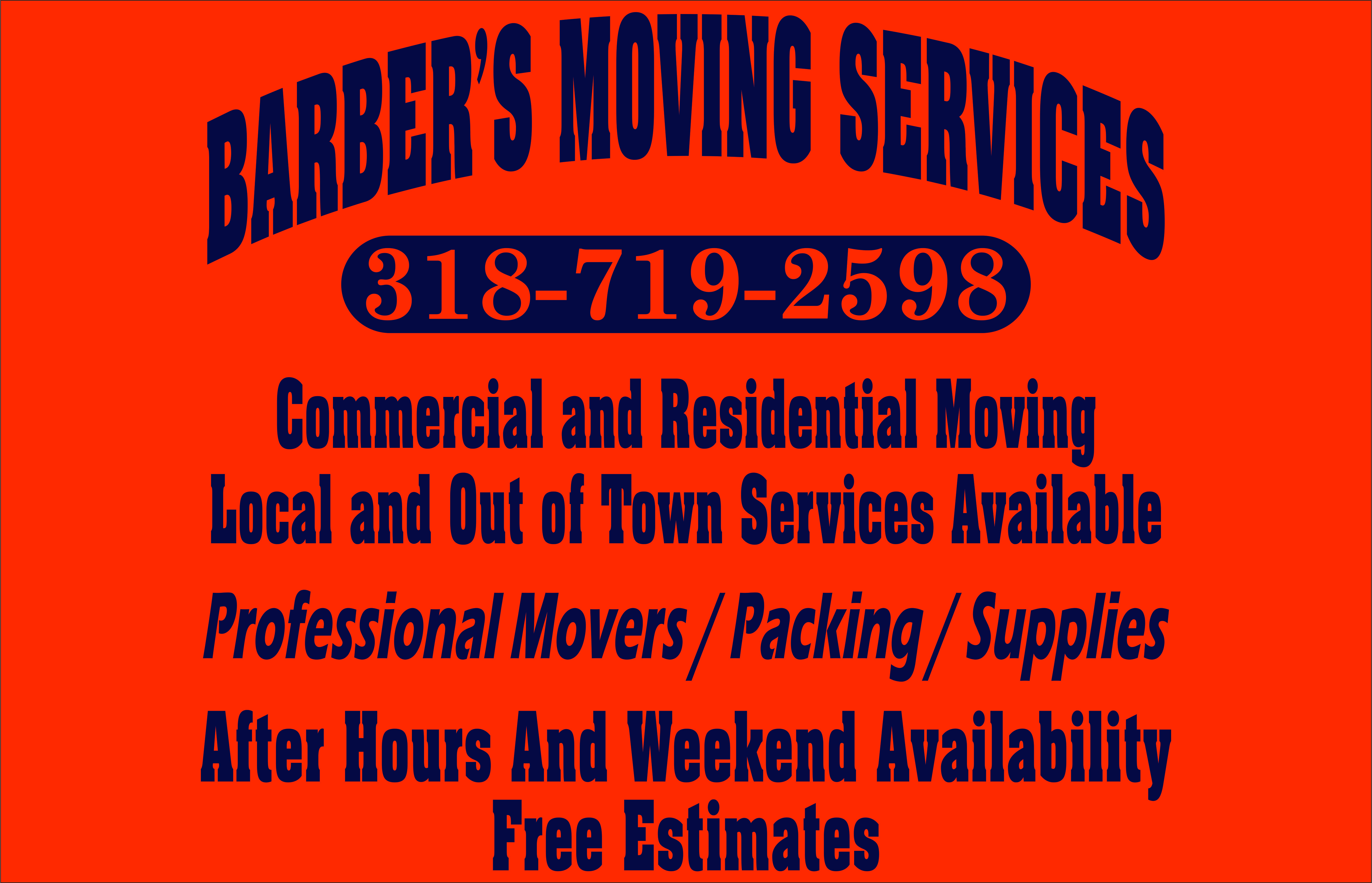 Barber's Moving Services logo