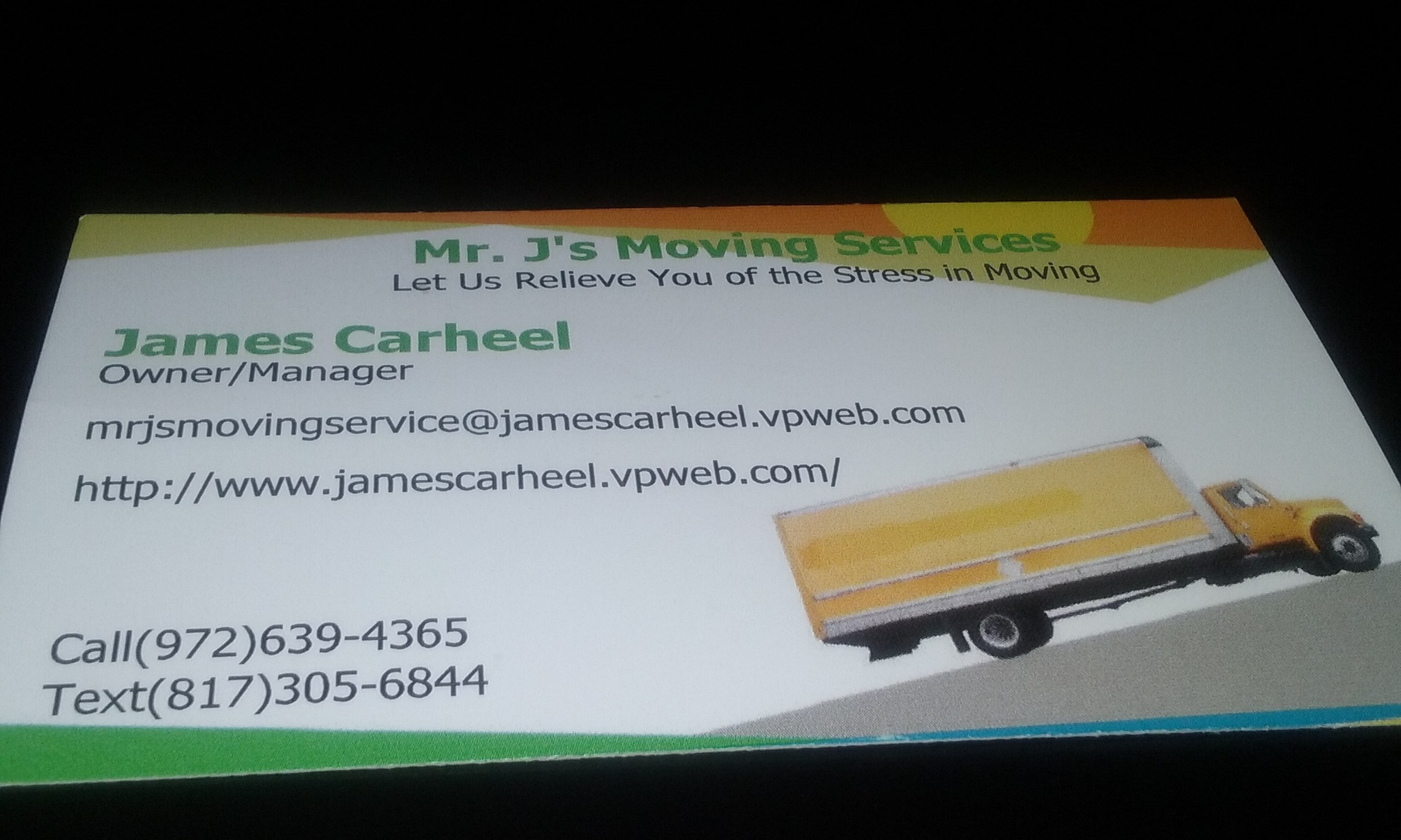 Mr. J's Moving Service logo