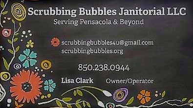 Scrubbing bubbles janitorial llc logo