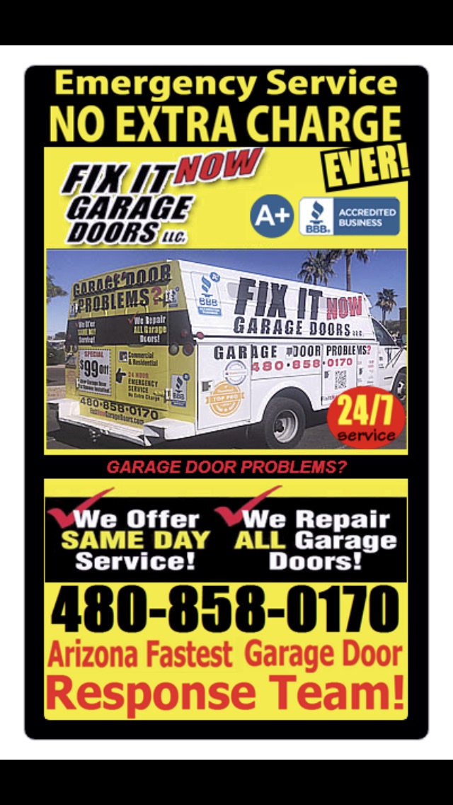 Fix it Now Garage Doors LLC logo