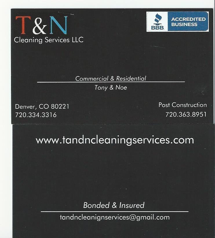 T&N Cleaning Services logo