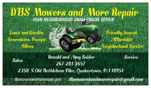 DBS Mowers and More Repair logo