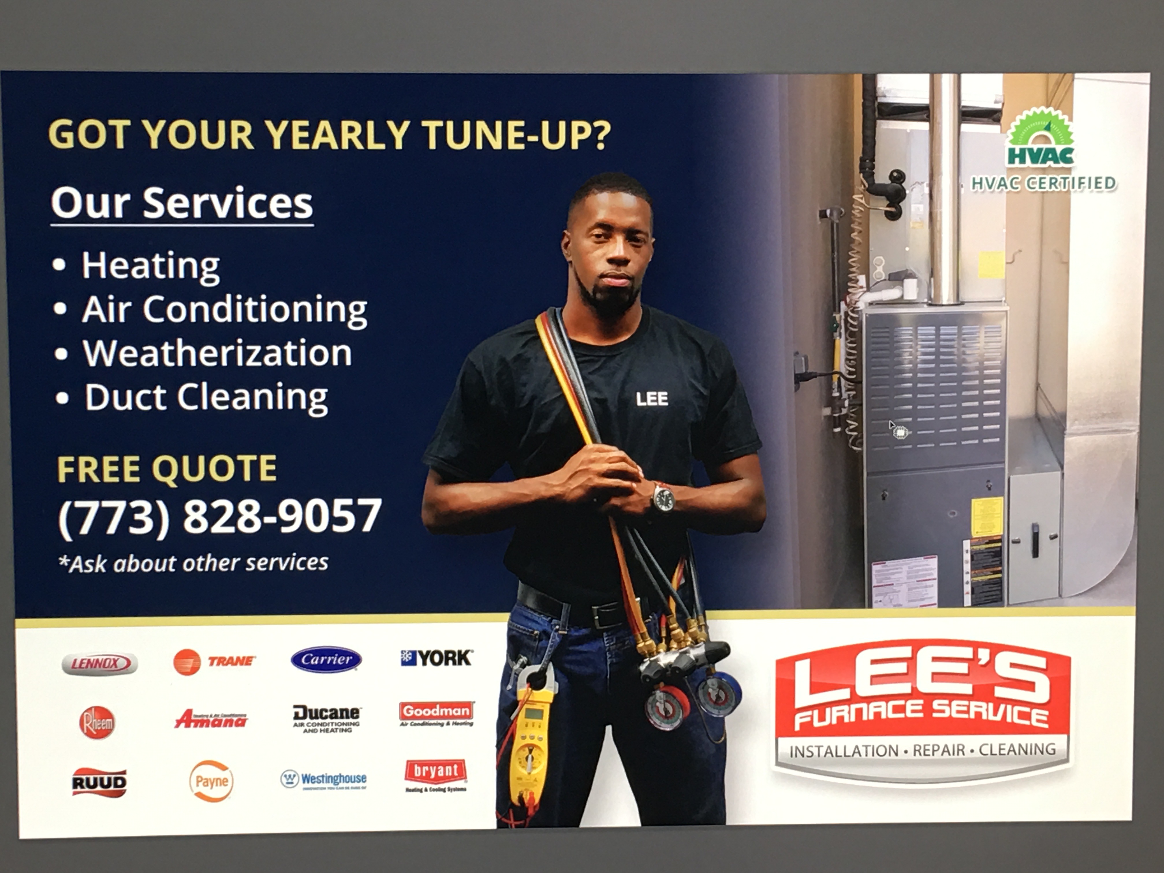 Lees furnace service logo